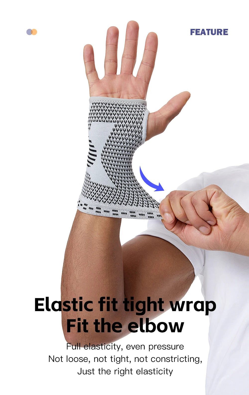 Gym Sports Wristband Wrist Protector Palm Guard Wrist Support Adjustable Wrist Brace Strap Compression Gloves for Carpal Tunnel