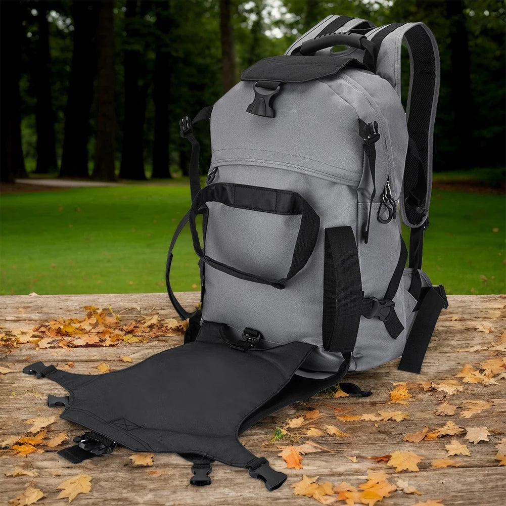 30L Skiing Boot Backpack with Adjustable Fastening Straps Skating Helmet Bag Waterproof Ski Storage Backpack Skiing Accessories