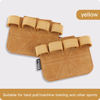 Leather Weight Lifting Training Gloves Palm Protection Women Men Fitness Sports Gymnastics Grips Pull Ups Weightlifting Workout