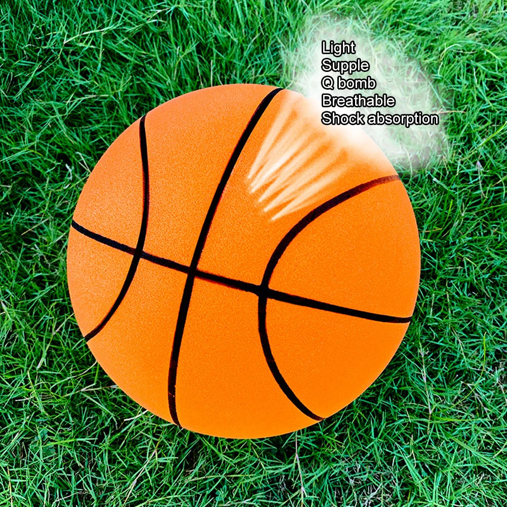 18cm Silent Basketball High-Resilience Foam Basketball Indoor Training Ball for Various Indoor Activities