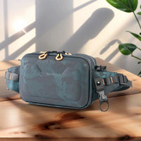 Fishing Bag Waterproof Fishing Fanny Pack with Adjustable Belt Fishing Shoulder Bag for Outdoor Hiking Fishing