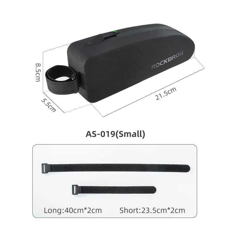 ROCKBROS Bicycle Bag Bike Frame Top Tube Bag Large Capacity Storage Waterproof Hard Shell Bicycle Bag MTB Road Bike Accessories