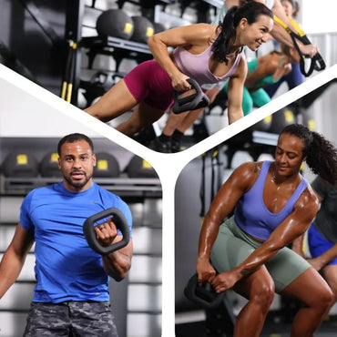 Neo Series 3-in-1 Kettlebell, Dumbbell and Push Up Bar Workout Equipment | Commercial Grade Neoprene Coated Surface | 48lbs