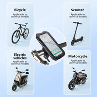 Waterproof Motorcycle Bike Mobile Phone Holder Support Universal 360° Swivel Adjustable Phone GPS Navigation bracket