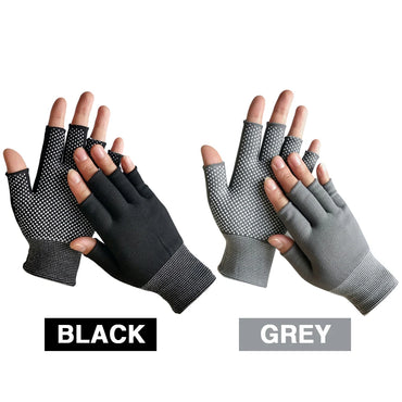 Half Finger Fishing Gloves Breathable Driving Gloves Non-slip Riding Gloves Workout Mittens for Cycling Fishing Driving