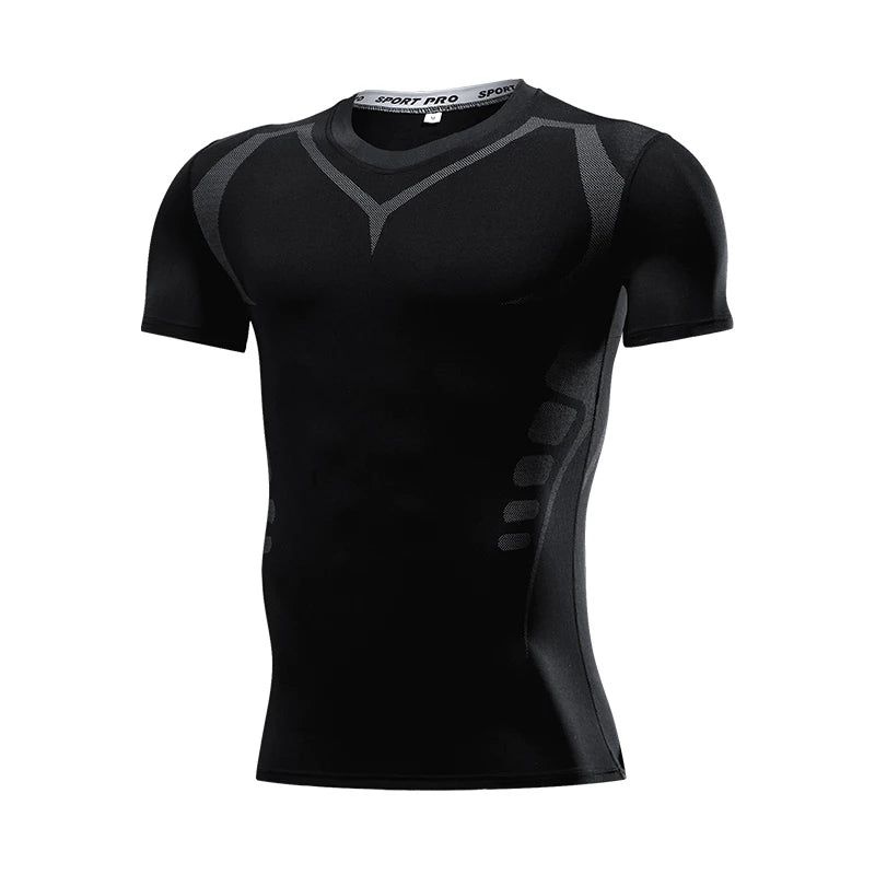 Men's Running Compression Tshirts Quick Dry Soccer Jersey Fitness Tight Sportswear Gym Sport Short Sleeve Shirt Breathable