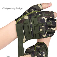 Anti-Slip Weightlifting Half Finger Gloves Shock-Absorbing Short Cycling Bicycle Gloves for Training Sports Local Delivery