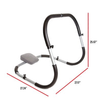 Compact Ab Machine for Home Gym - Steel Frame Cruncher with Ergonomic Support - Tone Abs Reduce Neck Strain Effective