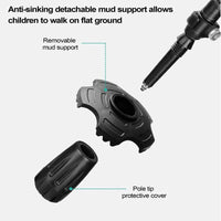 Kids Trekking Stick Lightweight Telescopic Kids Walking Stick EVA Grips Adjustable Aluminum Alloy Hiking Sticks for Boys Girls