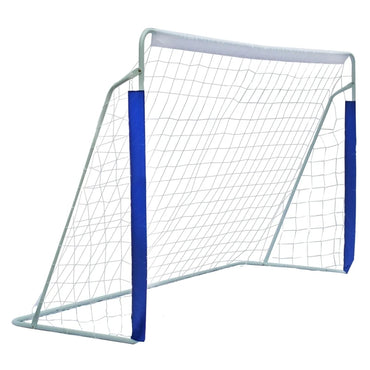 8x5FT Soccer Goal for Backyard with Carry Bag - Steel Pipe Goal - Fun for Outdoor Indoor Training Games for Kids Youth Adult, fo