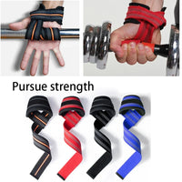 2 Pcs Gym Lifting Straps Fitness Gloves Anti-slip Hand Wraps Wrist Straps Support For Weight Lifting Powerlifting Training