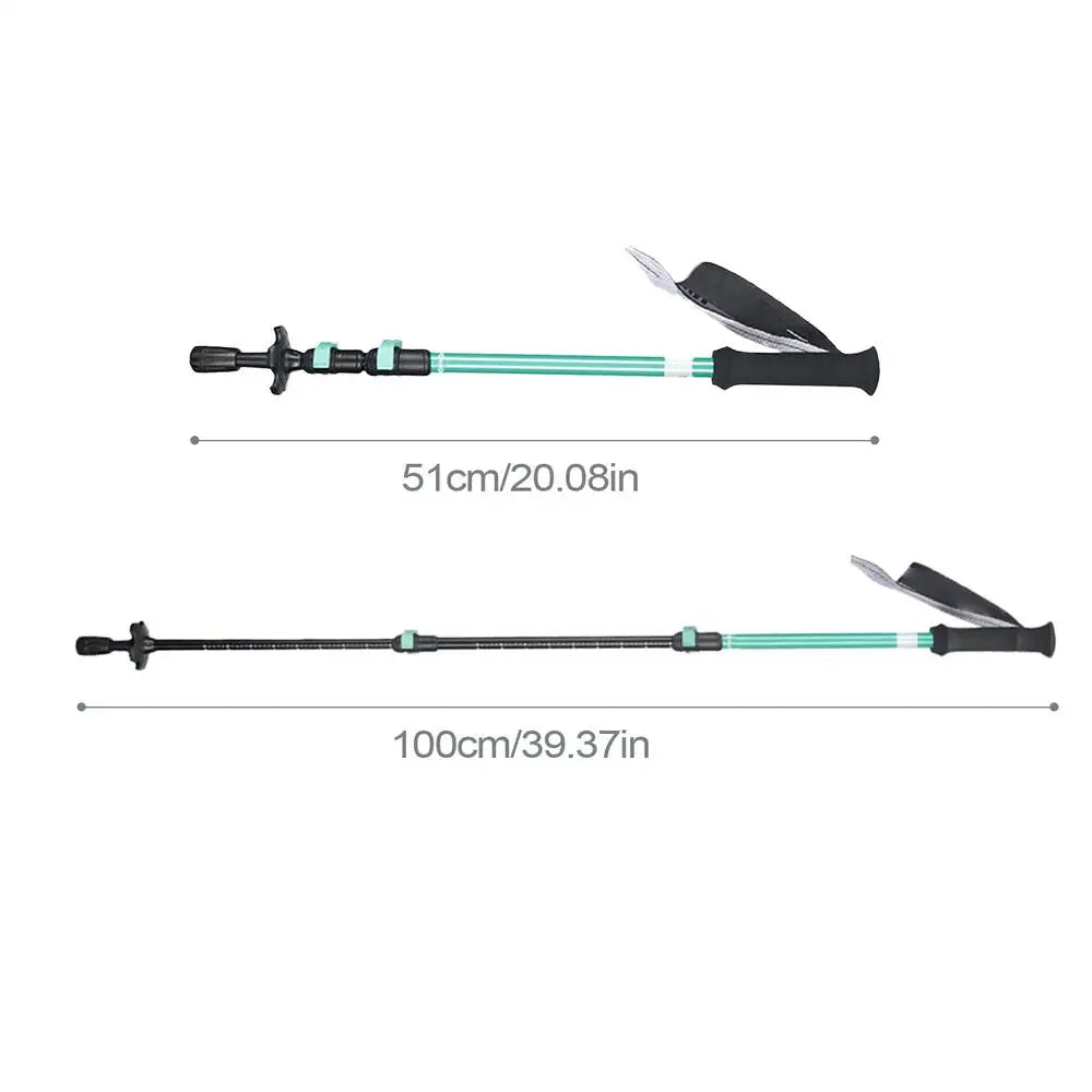 Kids Trekking Stick Lightweight Telescopic Kids Walking Stick EVA Grips Adjustable Aluminum Alloy Hiking Sticks for Boys Girls