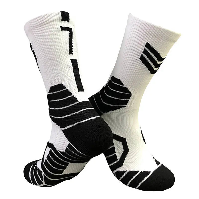 Professional Star Basketball Socks Elite Thick Sports Socks Adults Kids Non-slip Breathable Durable Towel Bottom Sports Socks