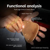 Leather Weight Lifting Training Gloves Palm Protection Women Men Fitness Sports Gymnastics Grips Pull Ups Weightlifting Workout