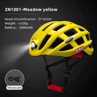 ROCKBROS Cycling Light Helmet USB Charging Electric LED Front Light Helmet Night Cycling Safety Helmet Bicycle Scooter Helmet