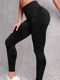 High Waist Compression Leggings with Butt Lift Technology for Women - Tummy Control Yoga Pants with Stretchy Contour Design