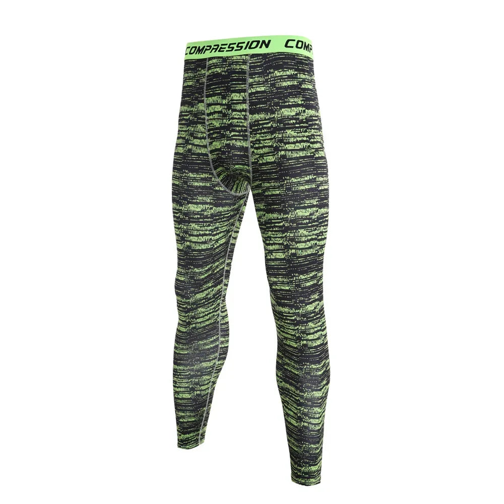 Men Camouflage Sports Leggings Men Running Training Compression Leggings Quick Dry Trousers Fitness Pants Running Jogging Tights