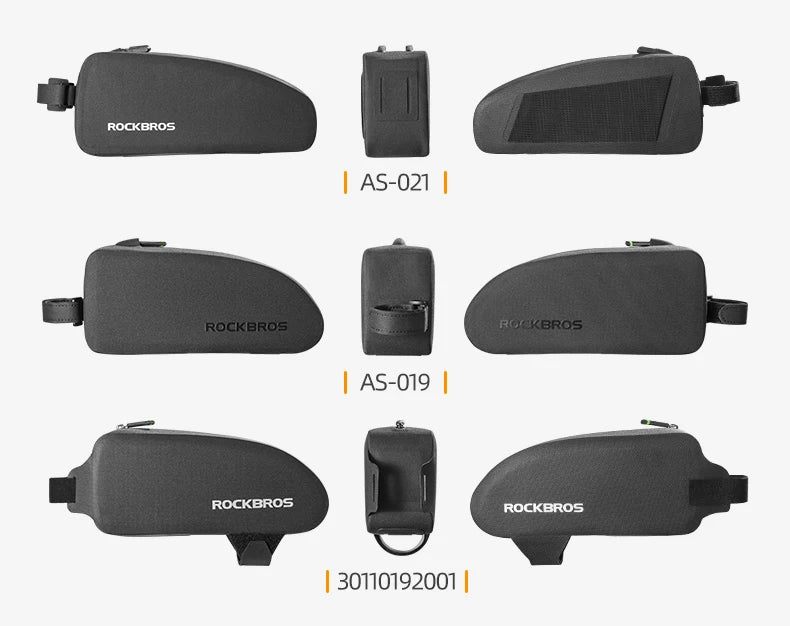 ROCKBROS Bicycle Bag Bike Frame Top Tube Bag Large Capacity Storage Waterproof Hard Shell Bicycle Bag MTB Road Bike Accessories