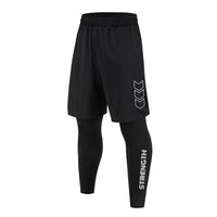 Men Training Athletic Pants Quick Dry Running Leggings Gym Workout Compression Pants