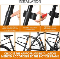 Heavy Duty U Lock 13.7mm Carbon Steel Bike Lock with 2 Keys & Mount Bracket, Extra Long Anti-Theft Lock for Bicycle, Scooter