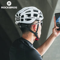 ROCKBROS Cycling Light Helmet USB Charging Electric LED Front Light Helmet Night Cycling Safety Helmet Bicycle Scooter Helmet