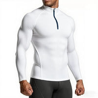 Men Sportswear Fitness Shirts Slim Long sleeve Gym T-shirt Running Top Tee Tights Training Compression Clothes Sport T Shirt Men
