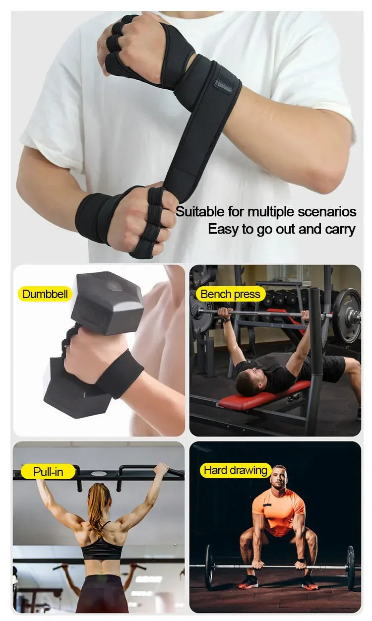 1 pair fitness gloves of protective palm fitness gloves, anti slip weightlifting gloves