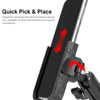 Aluminum Alloy Motorcycle Phone Mount Anti-Shake Motorcycle Cellphone Holder Navigation Bracket for Motorcycle