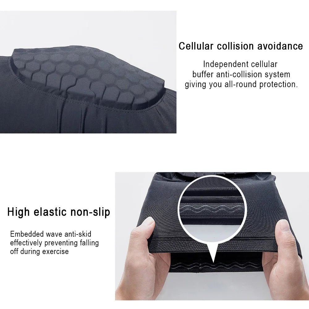 1PC Basketball Knee Pads Sleeve Honeycomb Brace Elastic Kneepad Protective Gear Patella Foam Support Volleyball Support