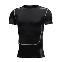 Men's Running Compression Tshirts Quick Dry Soccer Jersey Fitness Tight Sportswear Gym Sport Short Sleeve Shirt Breathable