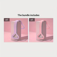 Silicone yoga resistance band - elastic fitness stretching rope, used for back, waist, arm exercises - suitable for exercise