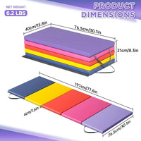 Gymnastics Tumbling Mats Portable Gymnastics Mat Foldable Tumbling Mat Yoga Mat