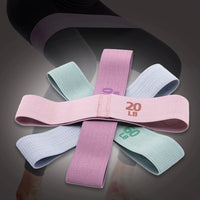 Hip Resistance Bands Anti-Slip Stretch Fitness Strips Portable Glute Thigh Elastic Bands Yoga Gym Equipment
