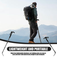 54-110cm Hiking Sticks Walking Stick Trekking Poles Mountaineering Telescopic Walking Stick for Particularly Steep Climb