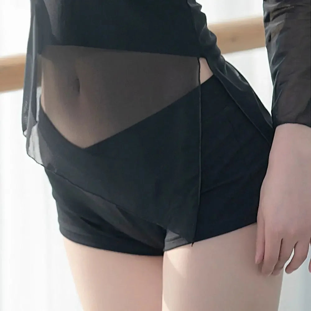 Women Ultra Short Sports Shorts New Casual Sexy Tight Low Waist Shorts Summer Fitness Running Black Ballet Pants