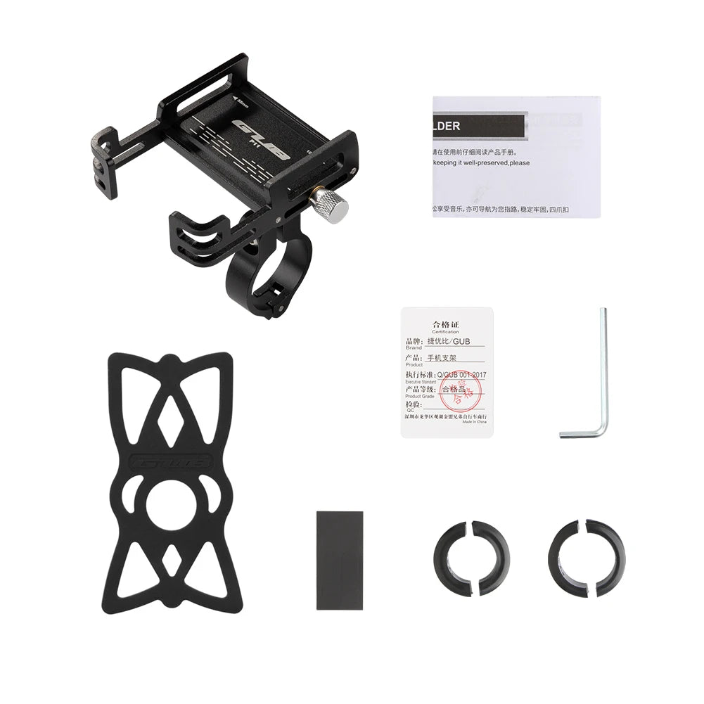 Bike Phone Holder Quick Attach/Detach Motorcycle Phone Mount Universal Bike Cycling Phone Clamp for 1.96 To 3.93 in Smartphone