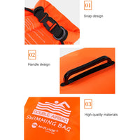 20L Inflatable Open Swimming Buoy Tow Float Dry Bag With Waist Belt For Boating Rafting Swimming Bucket Water Sport Safety Bag