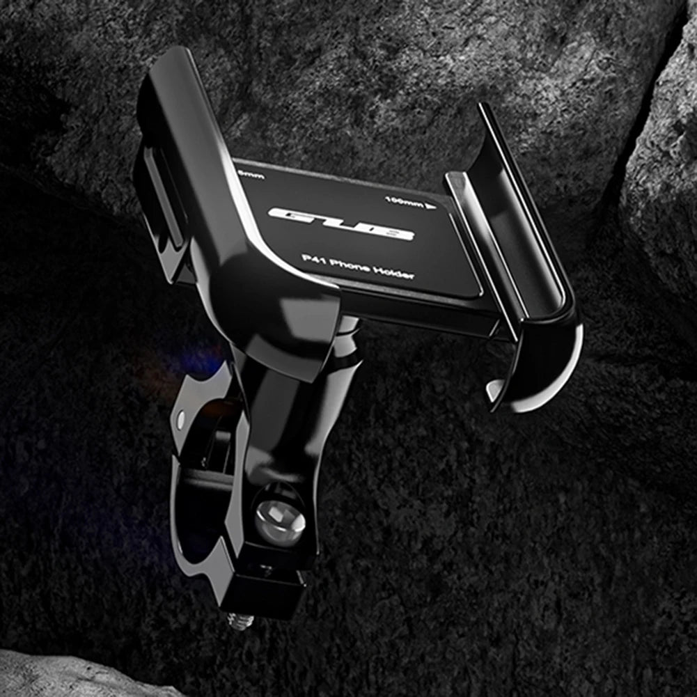 Bicycle Phone Holder Aluminum Alloy Bike Cell Phone Stand 360° Rotation Bicycle Phone Mount Stand for 4.2-7.5 Inch Phone