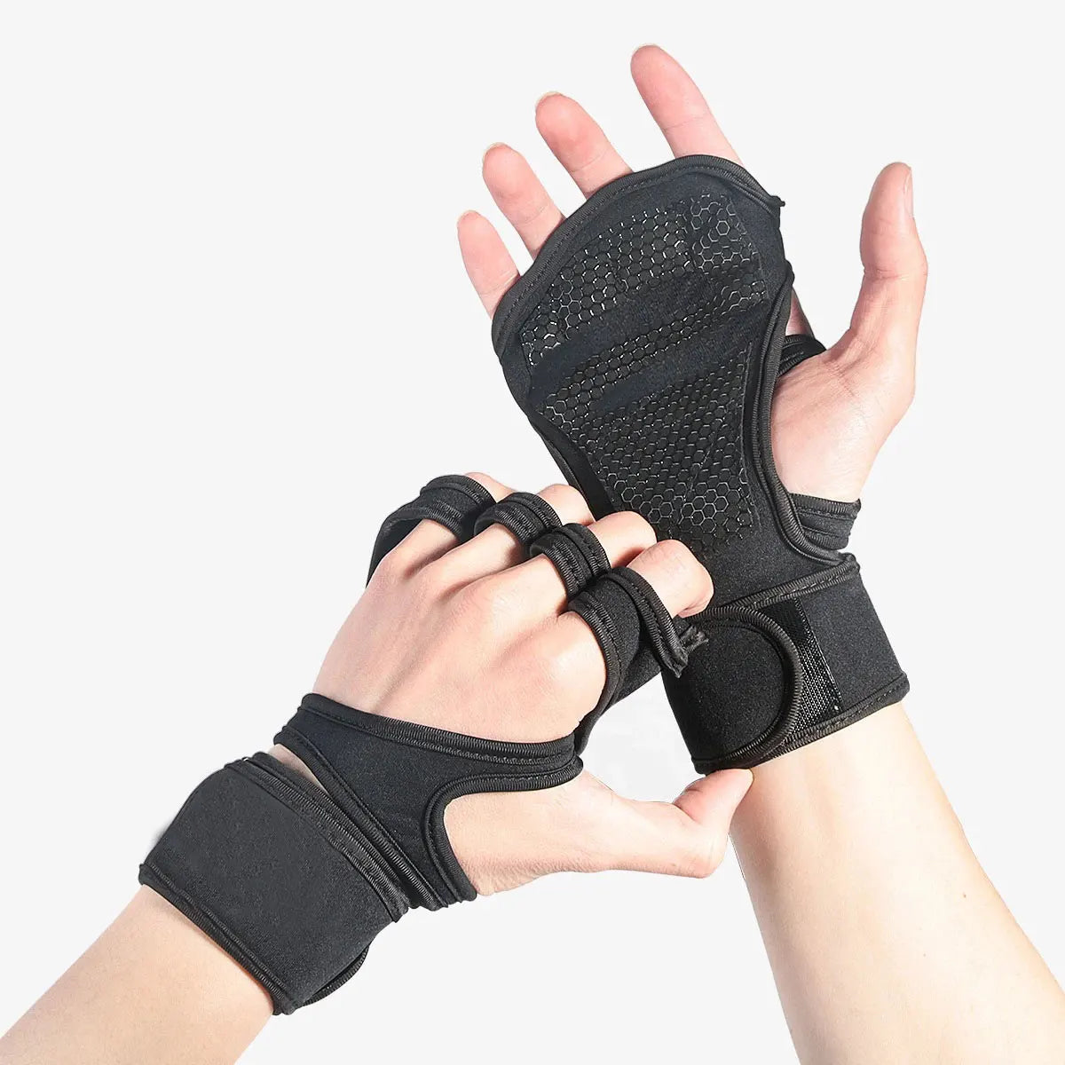 1 pair fitness gloves of protective palm fitness gloves, anti slip weightlifting gloves