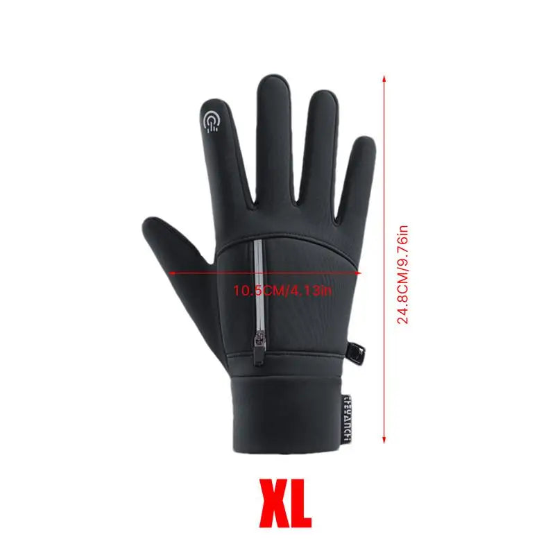 Cycling Windproof Gloves Windproof Outdoor Full Finger Cycling Gloves Pocket Design Screen Touch Cycling Gloves For Sports