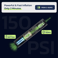 Woowind BP188 Bike Pump The Pro Electric Bicycle Pump Tire Inflator Portable Air Compressor - 150 PSI