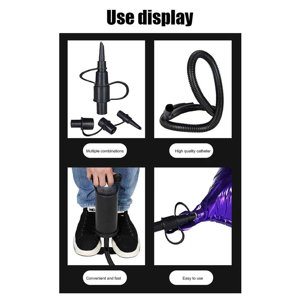 Manual Air Pump Fast Inflation Inflatable Hand Pump Two-Way Handheld Inflatable Air Pump for Swimming Pools Mattresses