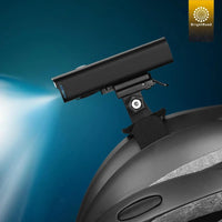 Bike Helmet Light, 8500 Lumens Rechargeable Front Headlight, 7 Modes, Wide Beam, IPX4 Waterproof, Adjustable Mount Strap