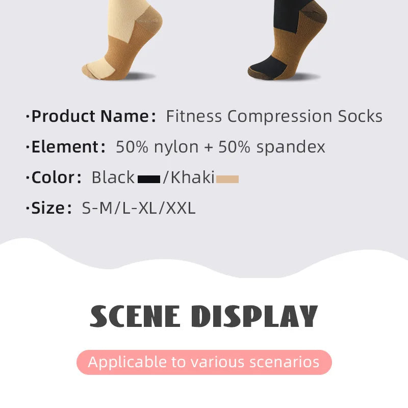 16 pairs copper compression socks for men and women for running and traveling for nurses and pregnant women mid-calf design