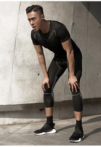 Men's Compression Pants Cycling Running Basketball Soccer Elasticity Sweatpants Fitness Tights Legging Trousers Rash Guard