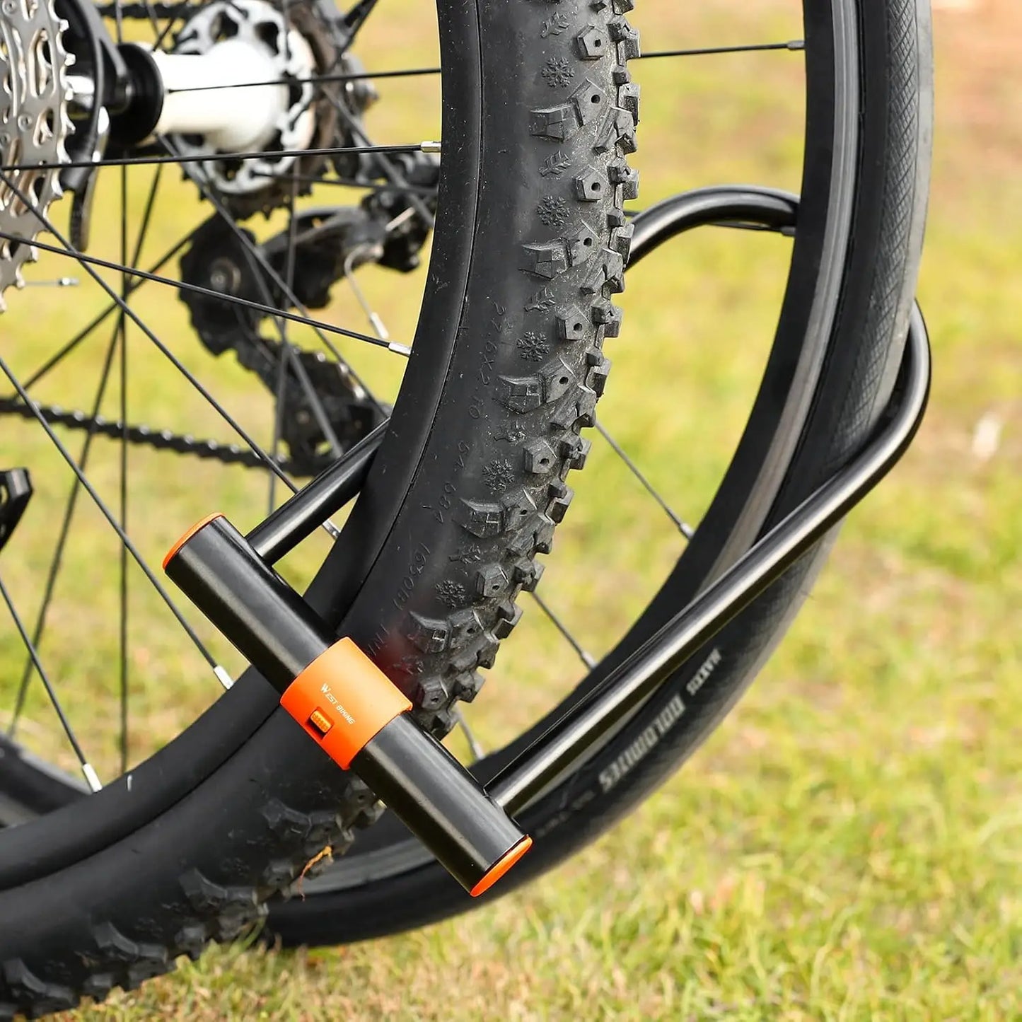 Heavy Duty U Lock 13.7mm Carbon Steel Bike Lock with 2 Keys & Mount Bracket, Extra Long Anti-Theft Lock for Bicycle, Scooter