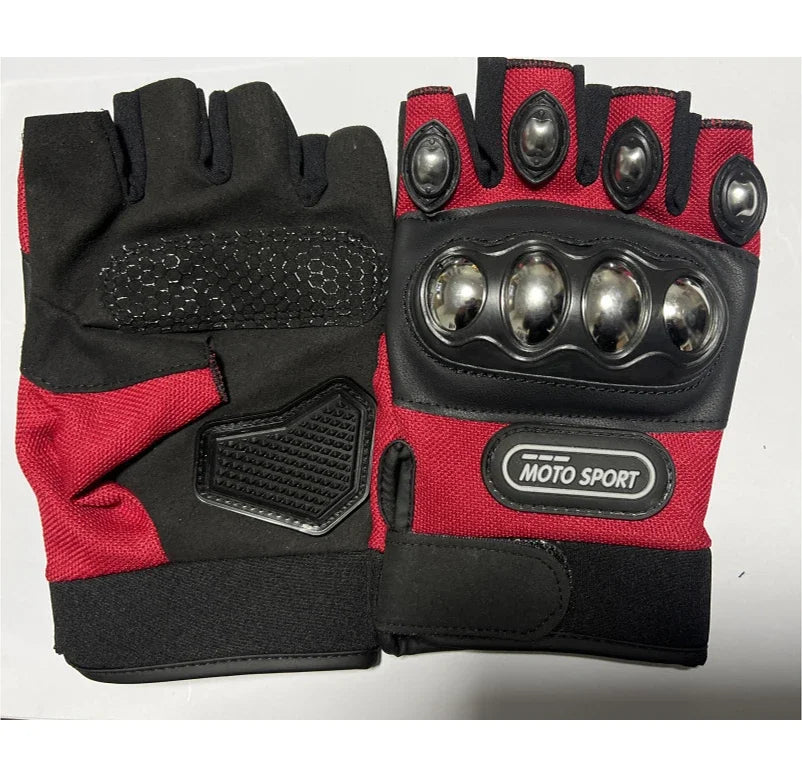 Tactical Gloves Steel Safety Outdoor Cycling Equipment Brass Knuckle Motorcycle Powersports Racing Bicycle Self Defence For Man