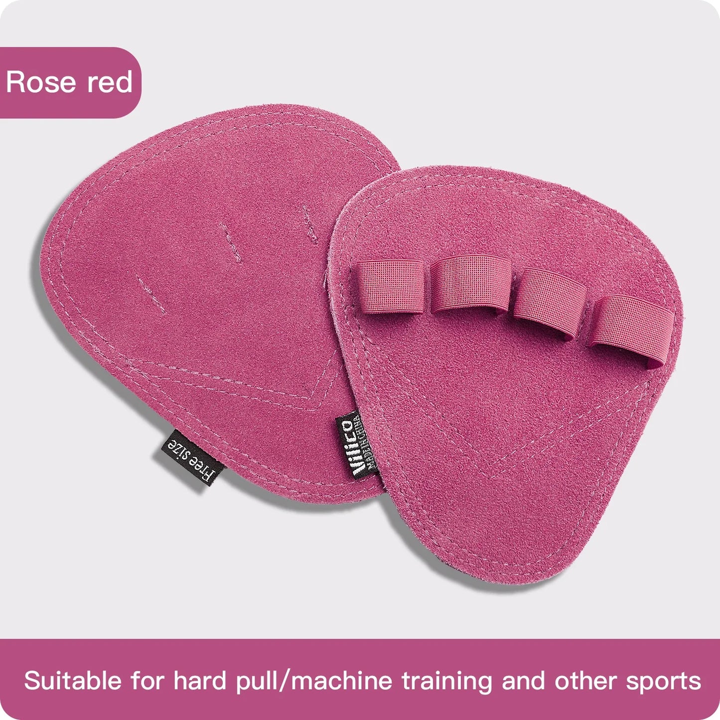 Leather Weight Lifting Training Gloves Palm Protection Women Men Fitness Sports Gymnastics Grips Pull Ups Weightlifting Workout