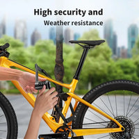 Bike Fold Code Lock, 35 Inch Thickened Alloy Steel 4Digit Combination Folding Lock with Lock Bracket, Heavy Duty Foldable Bicycl