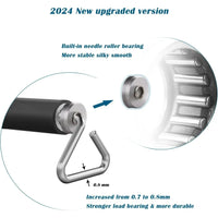 Portable Resistance Band Bar for Home Fitness Training: 26.4in or 39.4in Adjustable Workout Bar for Strength Exercises Ideal fo